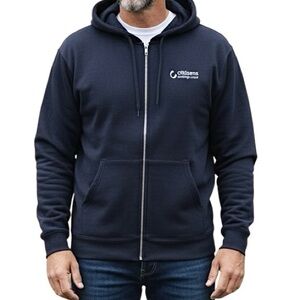 Port Authority Navy Zip-up Hoodie Sweatshirt 3XL